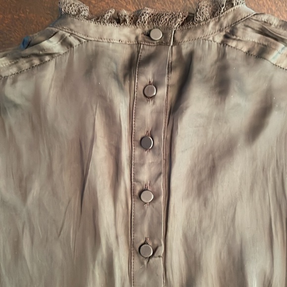 NWT J.Crew women’s ruffle neck drapery long sleeve top in dark brown size xs - Picture 9 of 11